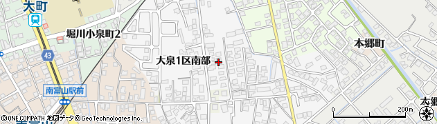富山県富山市大泉１区南部周辺の地図