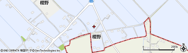 栃木県さくら市氏家新田76周辺の地図