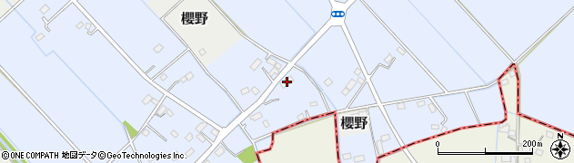 栃木県さくら市氏家新田48周辺の地図