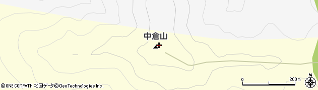 中倉山周辺の地図