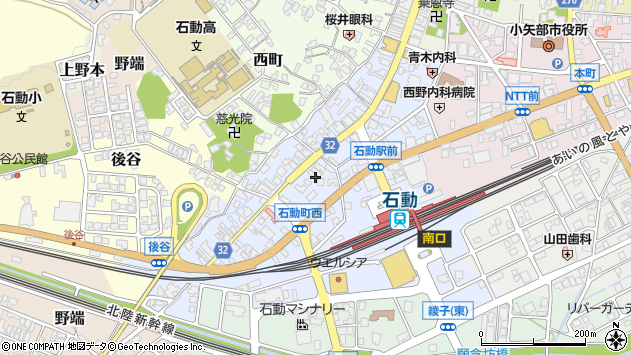 〒932-0053 富山県小矢部市石動町の地図
