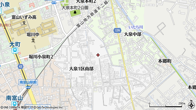〒939-8058 富山県富山市大泉の地図