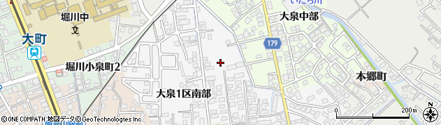 富山県富山市大泉周辺の地図