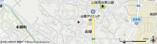 富山県富山市山室周辺の地図