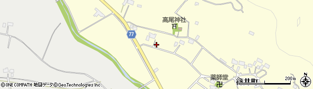 栃木県宇都宮市篠井町258周辺の地図