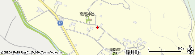 栃木県宇都宮市篠井町245周辺の地図