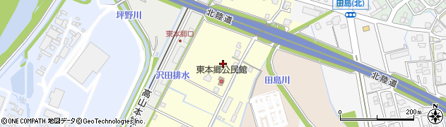 富山県富山市婦中町東本郷周辺の地図
