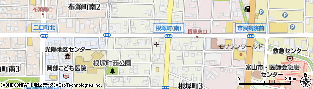 富山県富山市根塚町周辺の地図