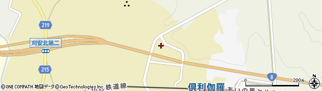 石川県津幡町（河北郡）刈安（子）周辺の地図
