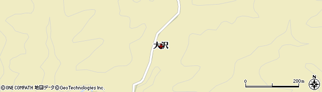 栃木県那須烏山市大沢周辺の地図