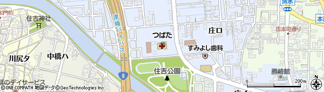津幡町役場　社会福祉協議会・親子支援センター周辺の地図