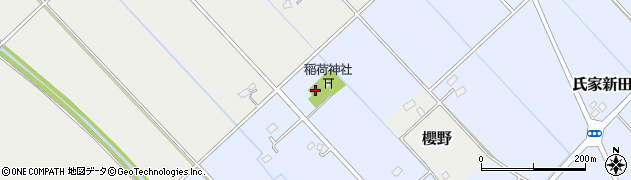 氏家新田公民館周辺の地図