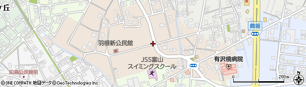 富山県富山市婦中町羽根新周辺の地図