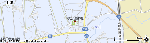 村社八幡神社周辺の地図