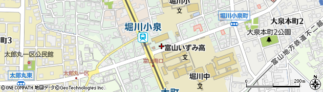 富山市役所　保育所堀川保育所周辺の地図