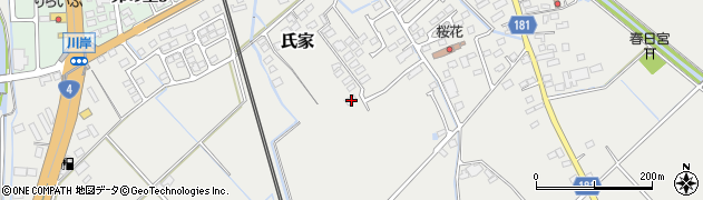 栃木県さくら市氏家1763周辺の地図