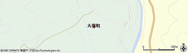 茨城県常陸太田市大菅町周辺の地図