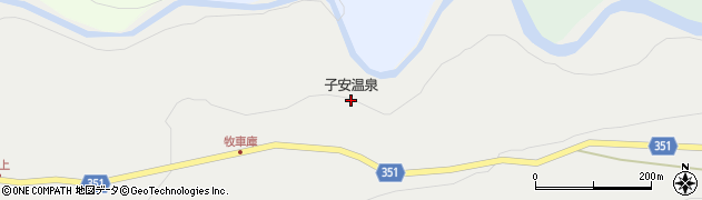 子安温泉周辺の地図
