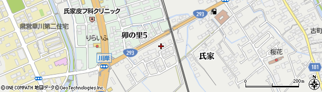 栃木県さくら市氏家1966周辺の地図