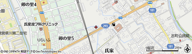 栃木県さくら市氏家1958周辺の地図