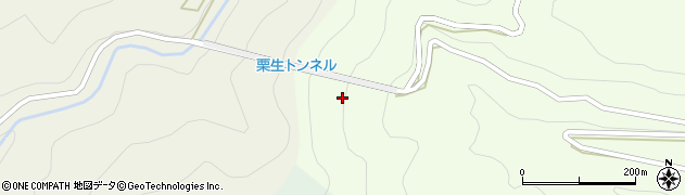 栗生隧道周辺の地図