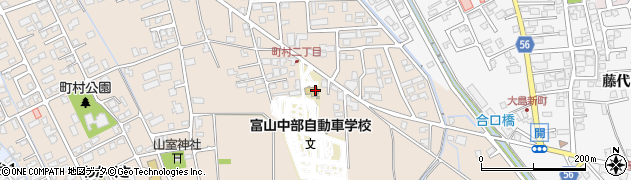 富山中部自動車学校周辺の地図