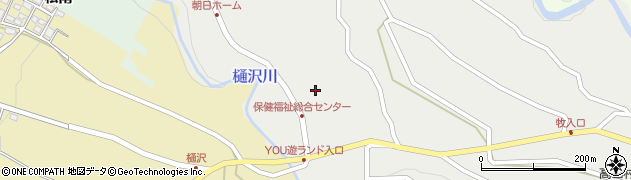 高山村　保健福祉総合センター周辺の地図