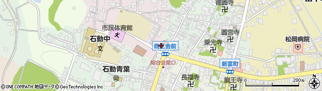 小矢部市消防団　石動中央分団周辺の地図