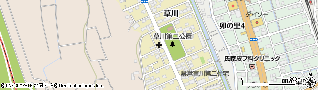 栃木県さくら市草川58-4周辺の地図