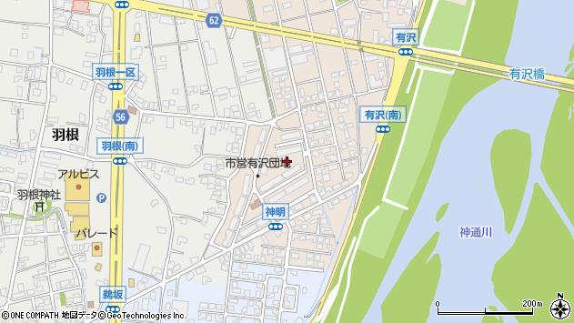 〒930-0863 富山県富山市有明町の地図