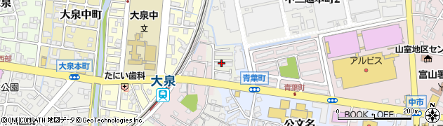 富山県富山市山室新町周辺の地図