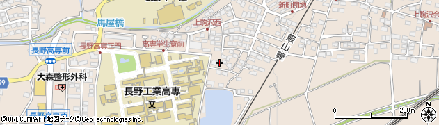 長野県長野市上駒沢442周辺の地図