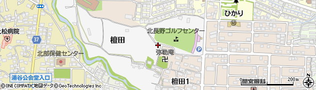 長野県長野市檀田54周辺の地図