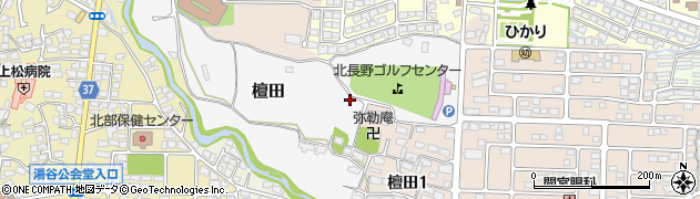長野県長野市檀田52周辺の地図