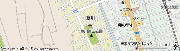 草川公民館周辺の地図