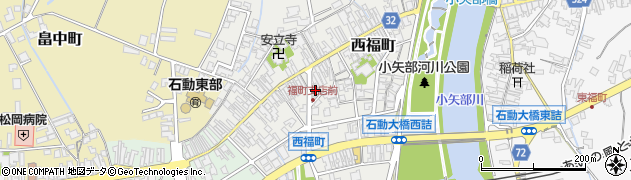 富山県小矢部市西福町9-4周辺の地図