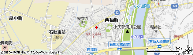 富山県小矢部市西福町9-9周辺の地図
