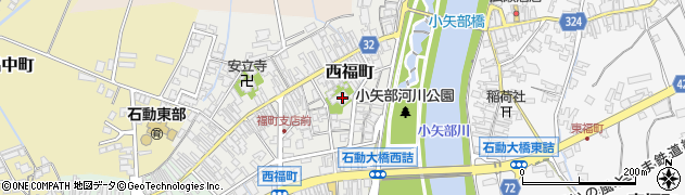 富山県小矢部市西福町9-16周辺の地図