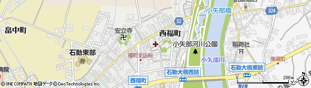 富山県小矢部市西福町9-13周辺の地図