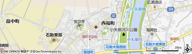 富山県小矢部市西福町9-12周辺の地図