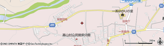 長野県高山村（上高井郡）紫周辺の地図