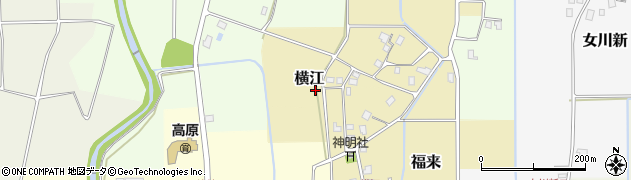 富山県中新川郡立山町横江43周辺の地図