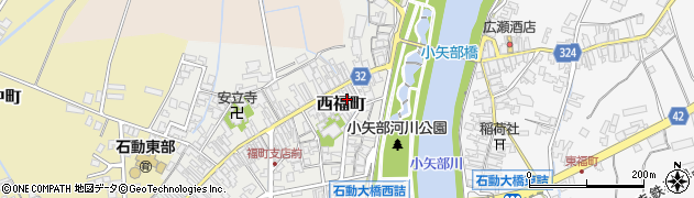 富山県小矢部市西福町9-21周辺の地図