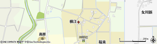 富山県中新川郡立山町横江52周辺の地図