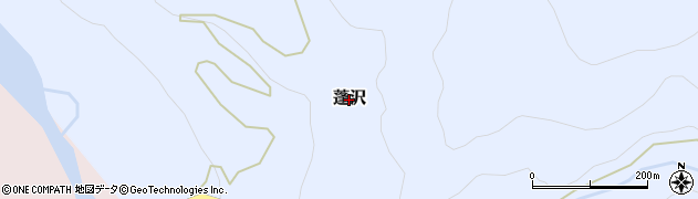 富山県上市町（中新川郡）蓬沢周辺の地図