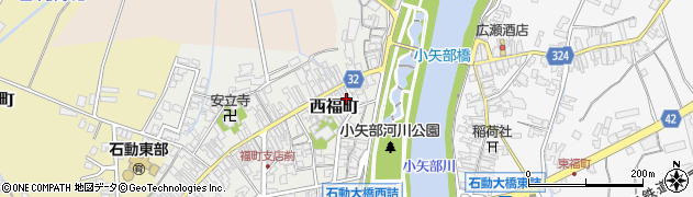 富山県小矢部市西福町9-22周辺の地図