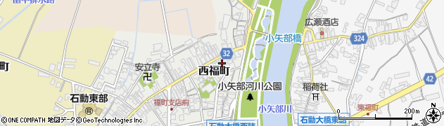 富山県小矢部市西福町9-23周辺の地図