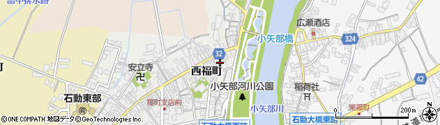 富山県小矢部市西福町9-25周辺の地図