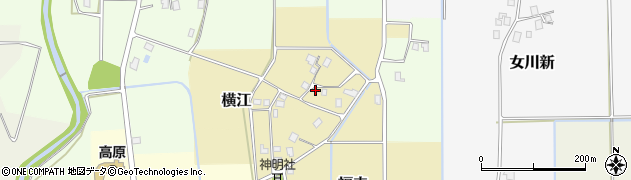 富山県中新川郡立山町横江周辺の地図