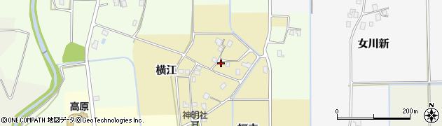 富山県立山町（中新川郡）横江周辺の地図